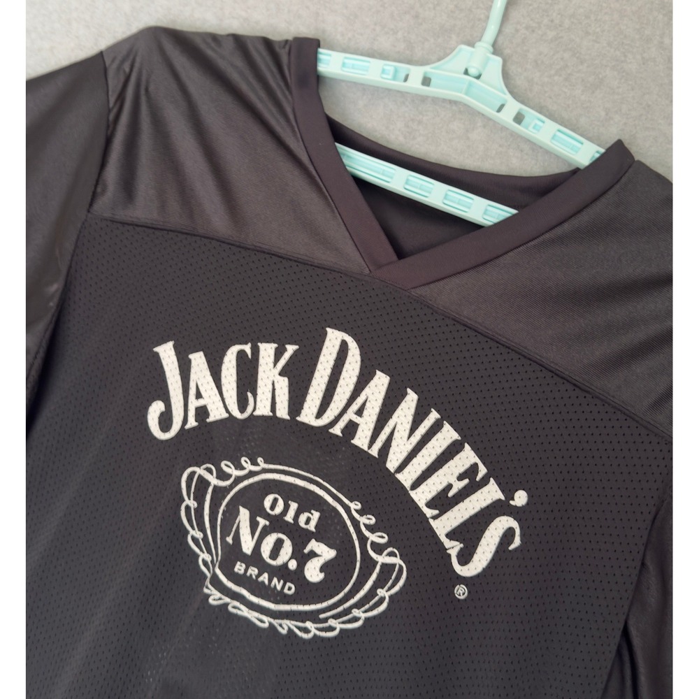 Game Gear Jack Daniels Old No 7 Football Shirt  Jersey Mens 2X Black Mesh USA